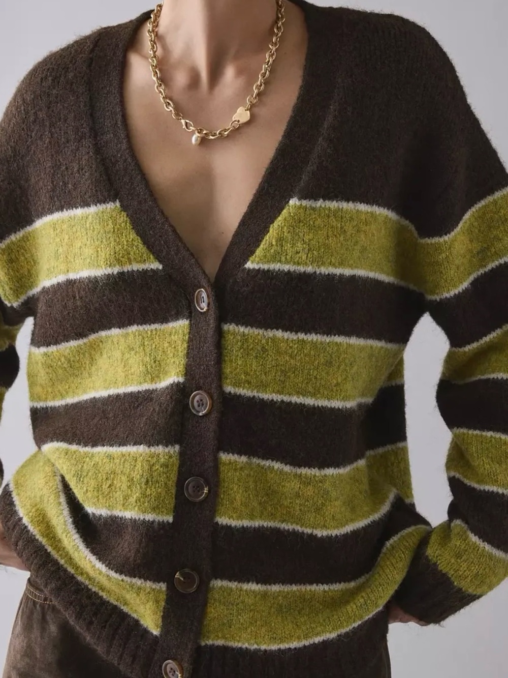 Urban Outfitters BDG Eliot Striped Oversized Cardigan